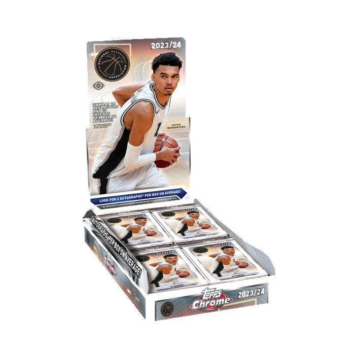 Topps 2023-24 Chrome Basketball Hobby Box Trading Cards