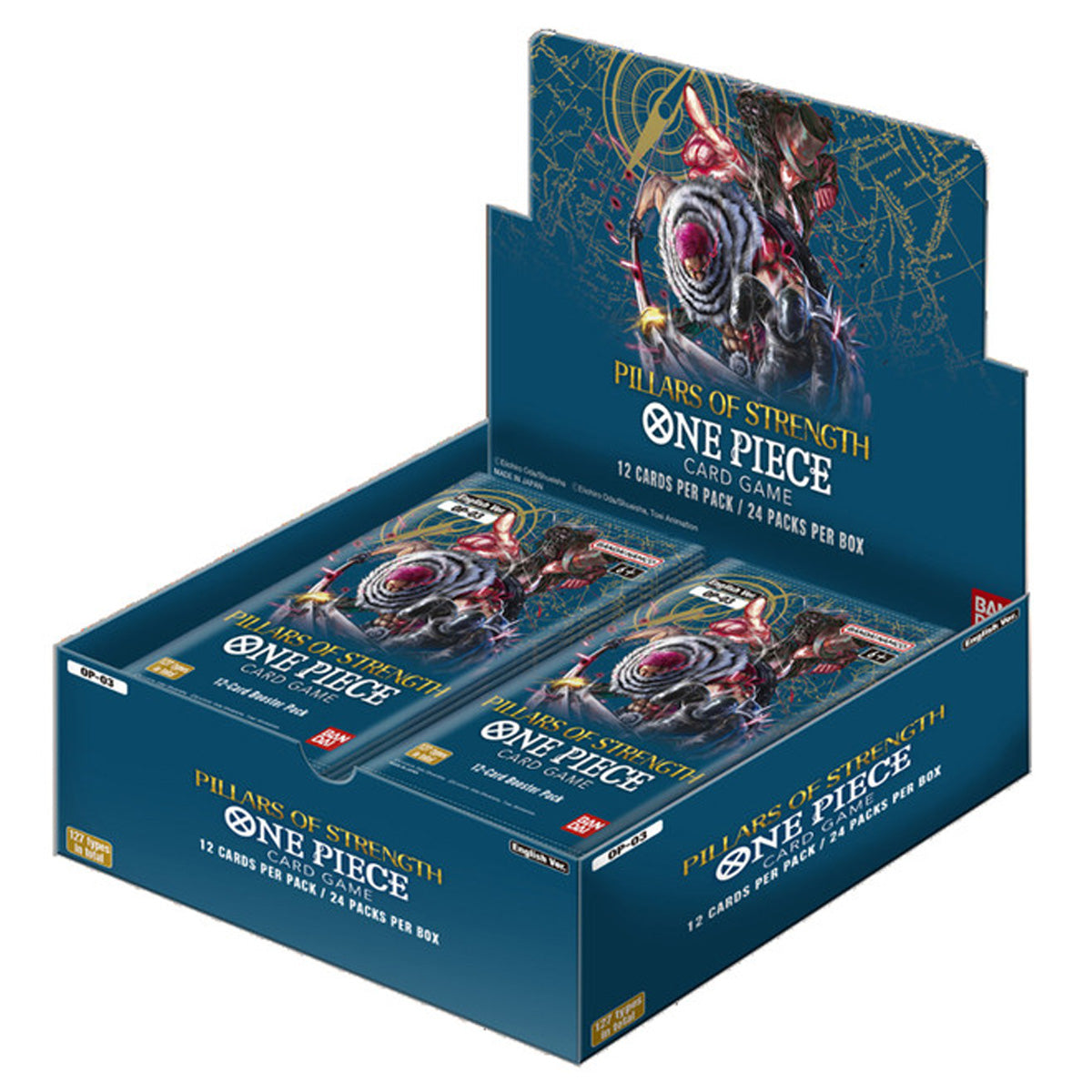 Bandai One Piece Pillars of Strength OP-03 Booster Box Trading Cards