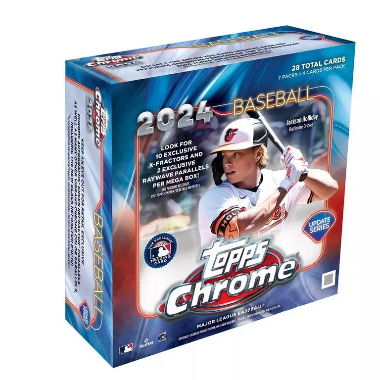 Topps 2024 Chrome Update Series Baseball Mega 20 Box Case Trading Cards