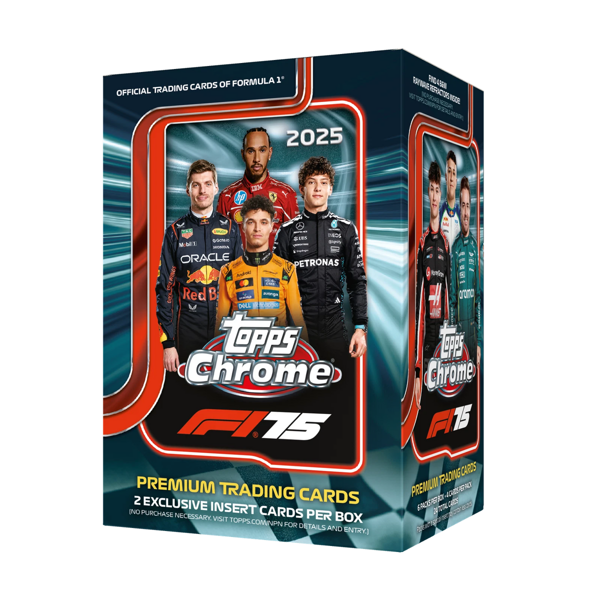 2025 TOPPS CHROME Formula 1 VALUE BLASTER BOX (24 Cards) F1 Racing Brand New QTY